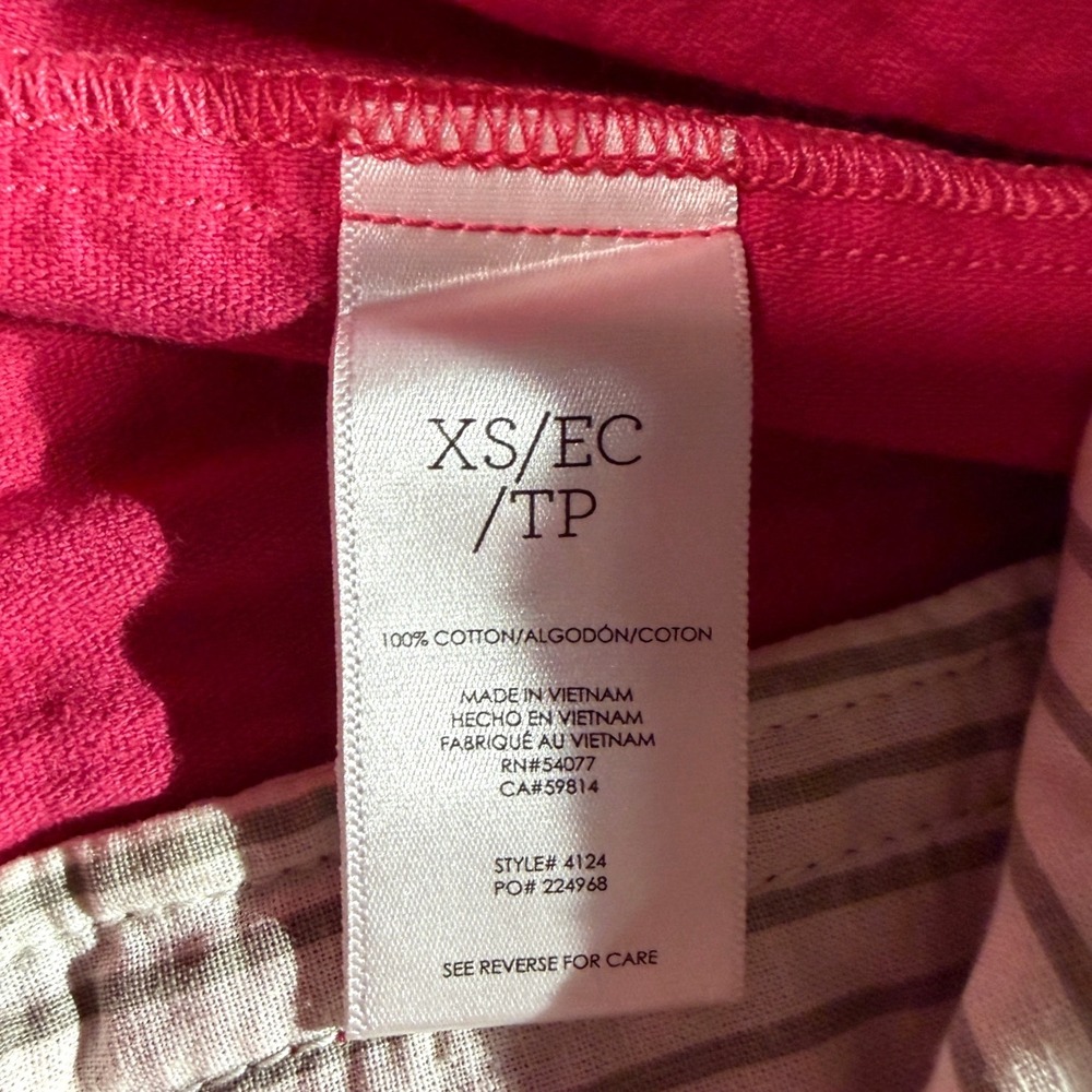 Cabi 4124 Hot Pink Corduroy Jacket Womens XS Cotton Ribbed Trucker Button Up - Picture 9 of 10